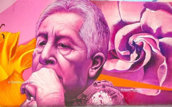 Artista rinde tributo a mujeres de Tehuacán con gran mural